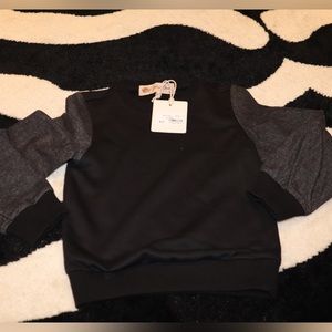 ⚡️⚡️⚡️⚡️Denim sleeve sweatshirt